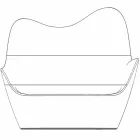 Nowoczesna polietylenowa sofa ogrodowa Sabinas firmy Vondom Viadurini