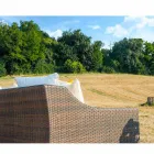 Sofa ręcznie tkane ogród Joe Coffee polietylen Viadurini