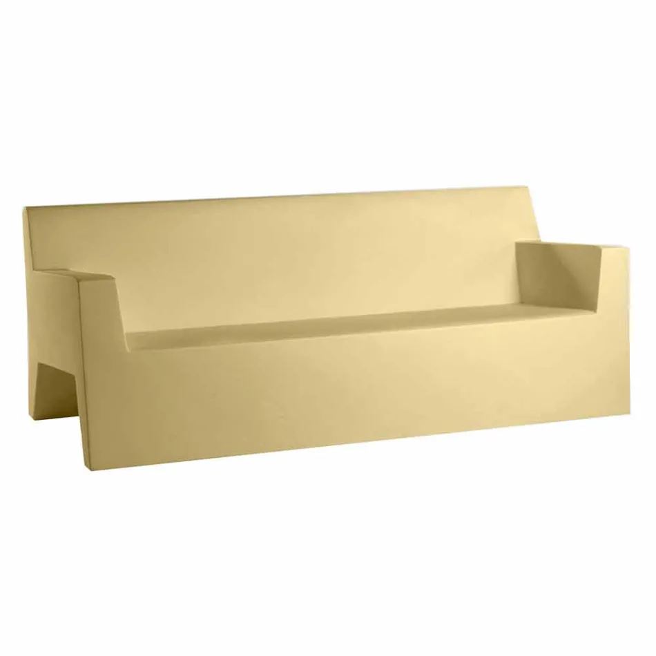 Jut by Vondom sofa ogrodowa, z żywicy polietylenowej, design Viadurini