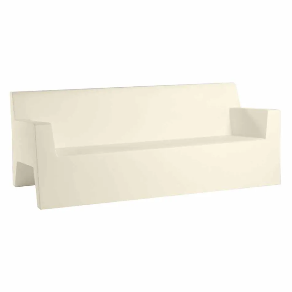 Jut by Vondom sofa ogrodowa, z żywicy polietylenowej, design Viadurini