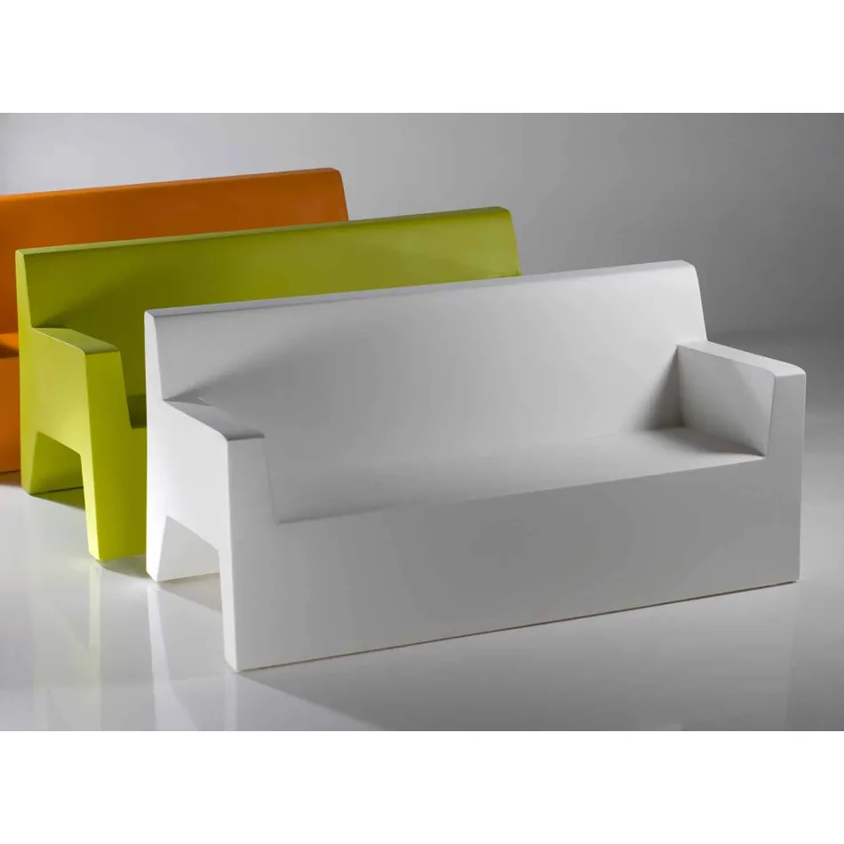 Jut by Vondom sofa ogrodowa, z żywicy polietylenowej, design Viadurini
