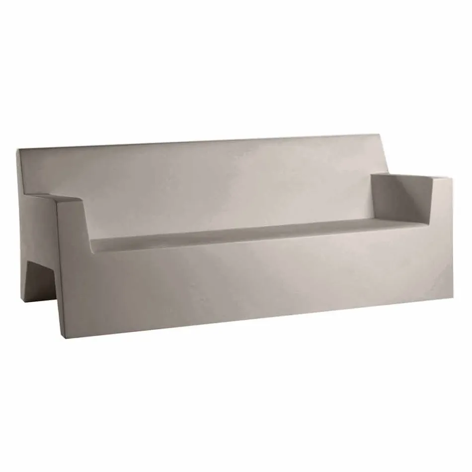 Jut by Vondom sofa ogrodowa, z żywicy polietylenowej, design Viadurini