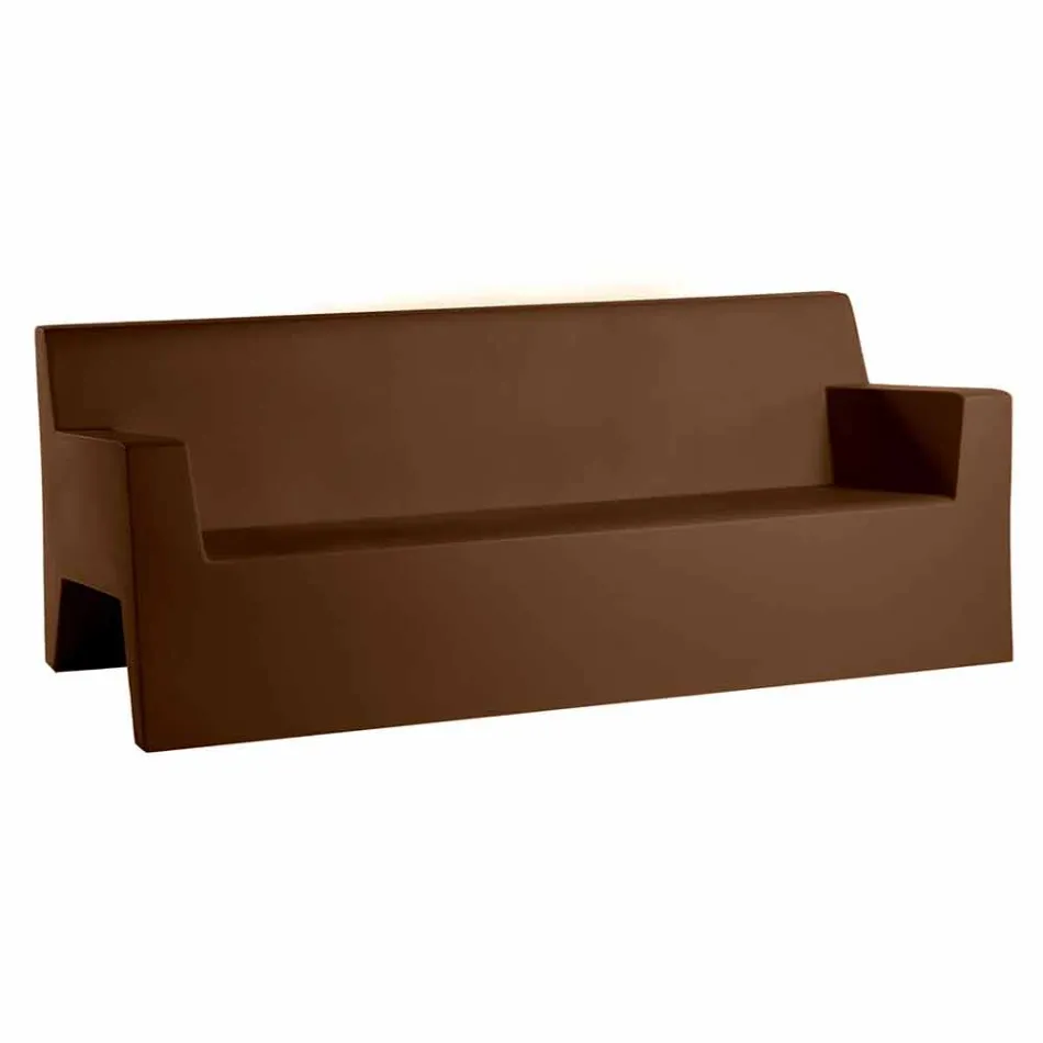 Jut by Vondom sofa ogrodowa, z żywicy polietylenowej, design Viadurini