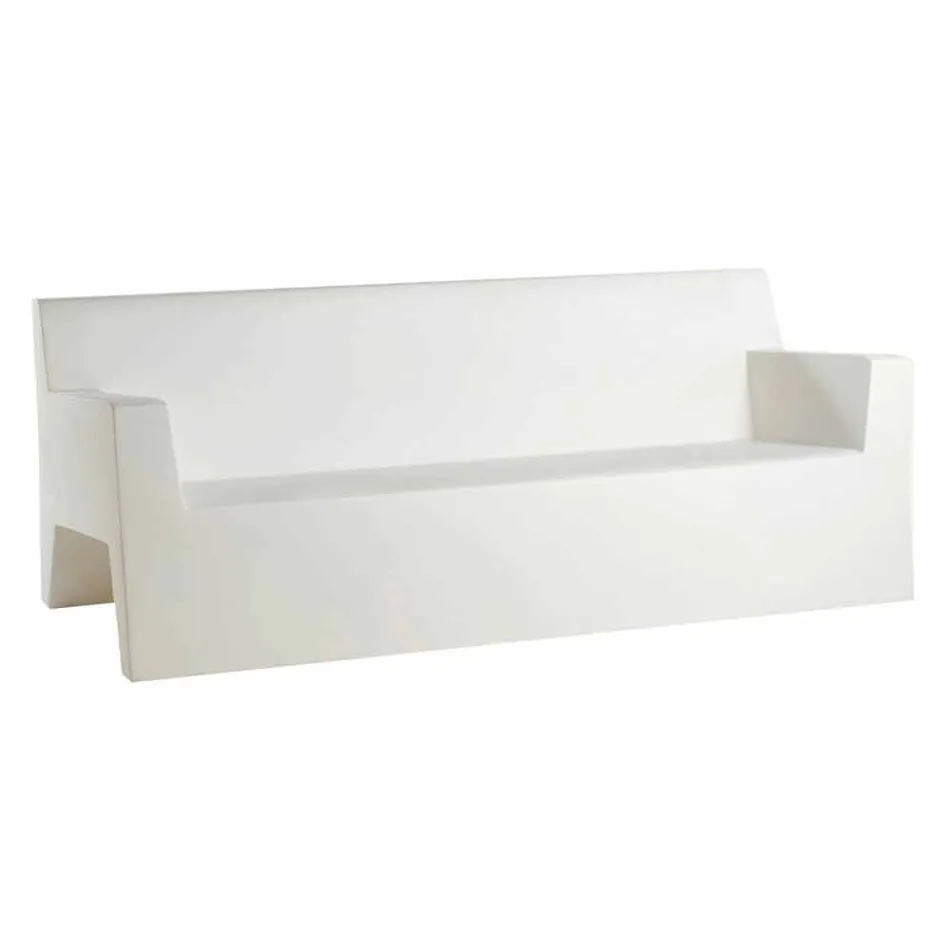 Jut by Vondom sofa ogrodowa, z żywicy polietylenowej, design Viadurini