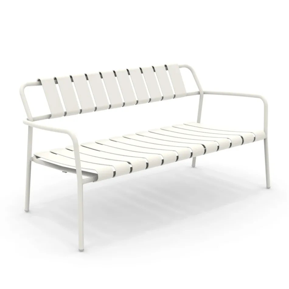 Sofa ogrodowa wykonana w całości z aluminium - Resplendent Viadurini
