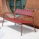 Sofa ogrodowa wykonana w całości z aluminium - Resplendent Viadurini