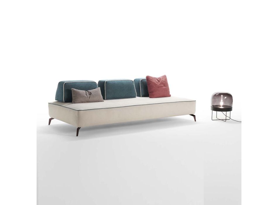 Sofa 3-osobowa ze zdejmowanej tkaniny Made in Italy - Mykonos Viadurini