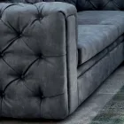 Sofa do salonu z odchylanym zagłówkiem i półwyspem - uwolniona Viadurini