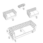 Sofa do salonu z rozkładanym zagłówkiem Made in Italy - Unleashed Viadurini