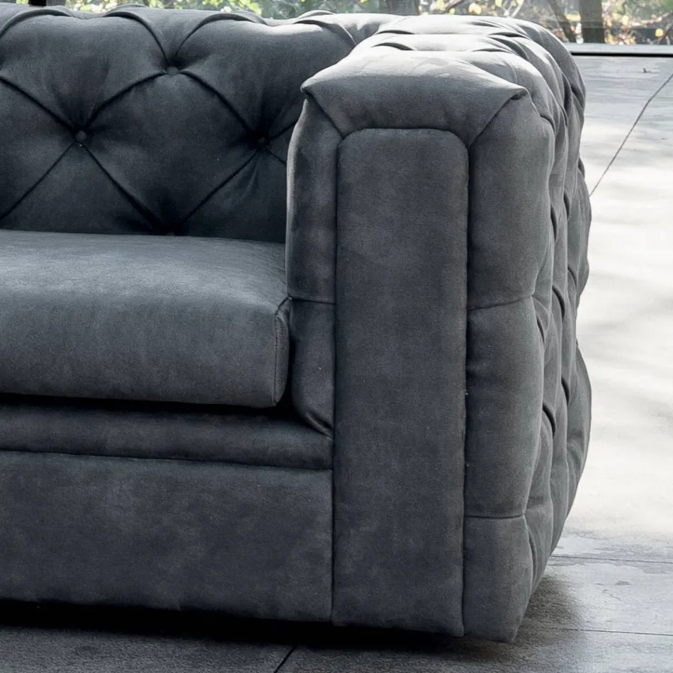 Sofa do salonu z rozkładanym zagłówkiem Made in Italy - Unleashed Viadurini