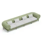 Sofa do salonu 4-osobowa z polietylenu w różnych kolorach - Orbis Viadurini