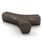 Sofa biurowa z polietylenu w kolorze matowym Made in Italy - Galatea Viadurini