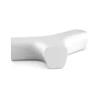 Sofa biurowa z polietylenu w kolorze matowym Made in Italy - Galatea Viadurini