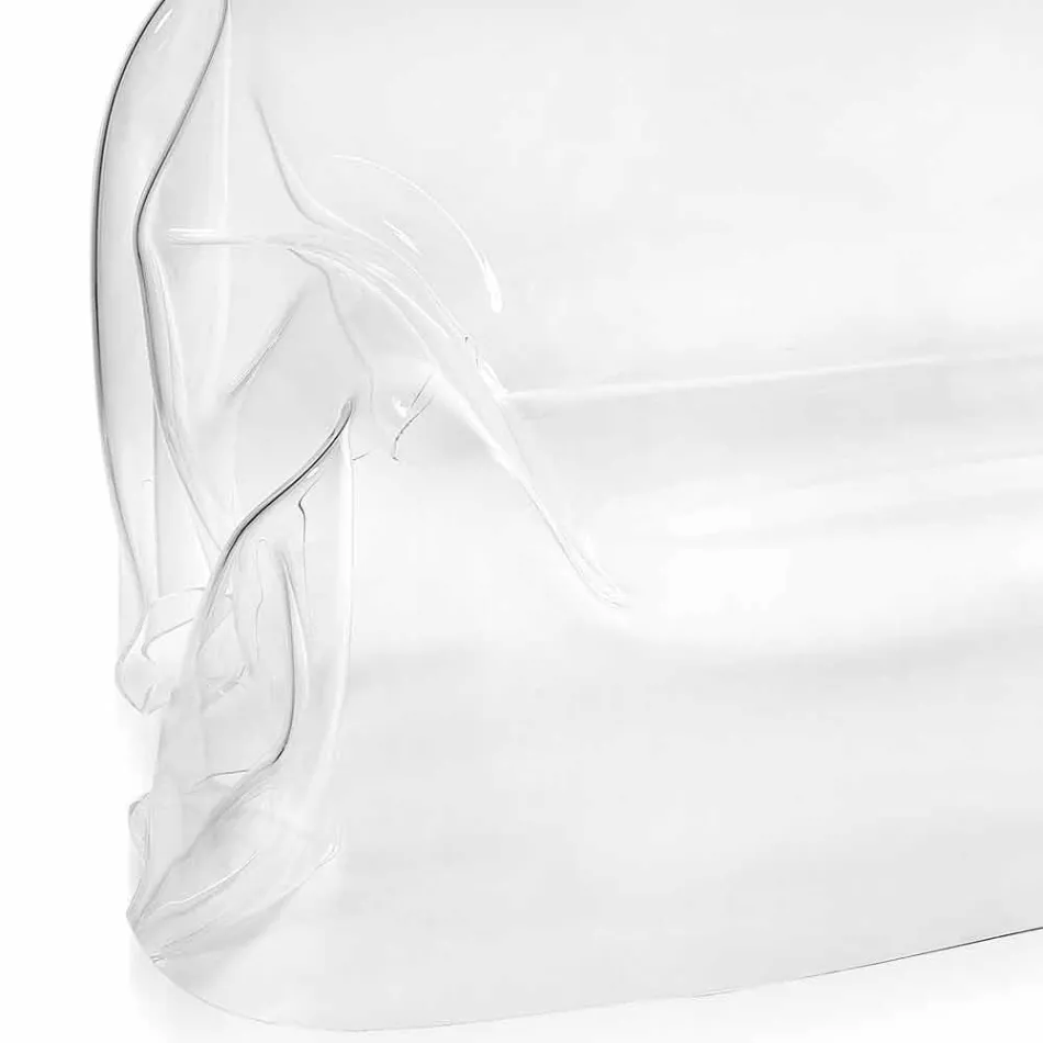 Nowoczesna sofa w przezroczystym pleksiglasu marki Jolly, wyprodukowana we Włoszech Viadurini