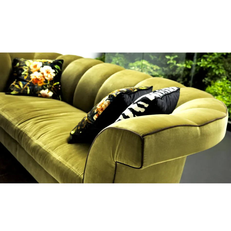 Sofa 3 osobowa tapicerowana design Grilli Shell made in Italy Viadurini