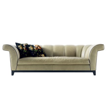 Sofa 3 osobowa tapicerowana design Grilli Shell made in Italy Viadurini