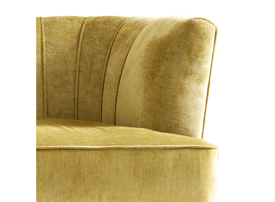 Sofa tapicerowana design z drewna bukowego Grilli Kipling made Italy Viadurini