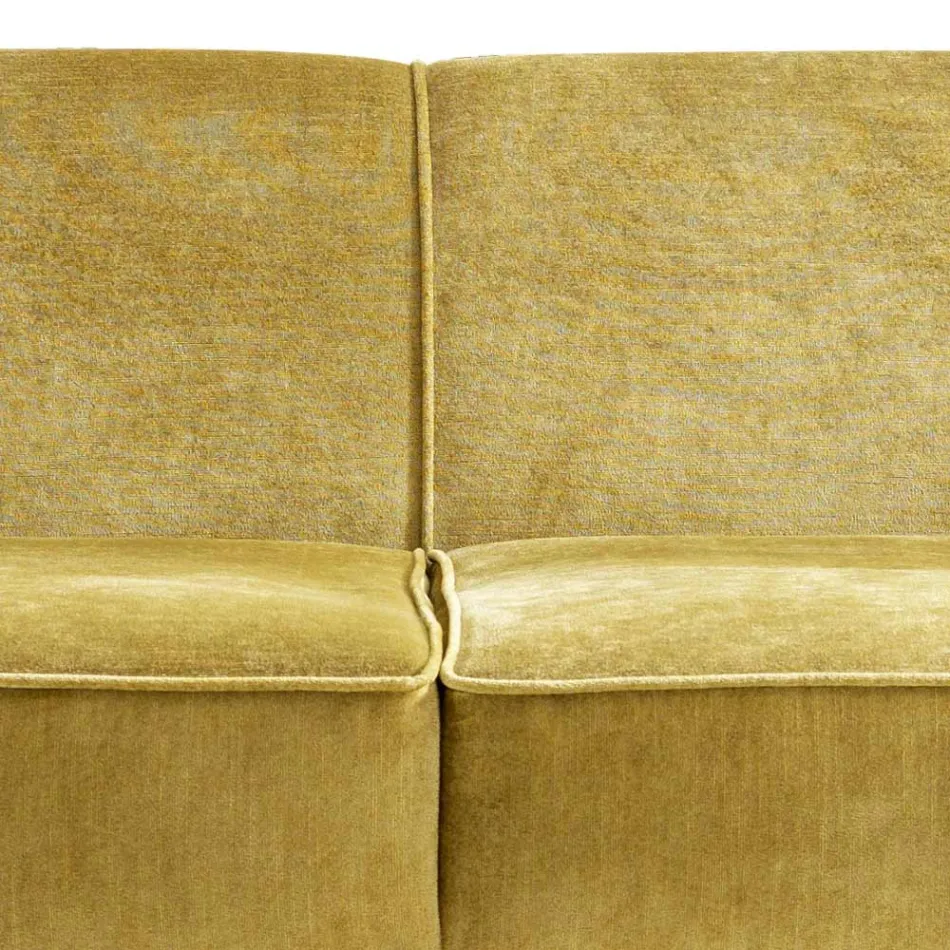 Sofa tapicerowana design z drewna bukowego Grilli Kipling made Italy Viadurini