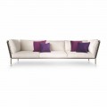 Nowoczesna sofa zewnętrzna z tkaniny Made in Italy - Ontario