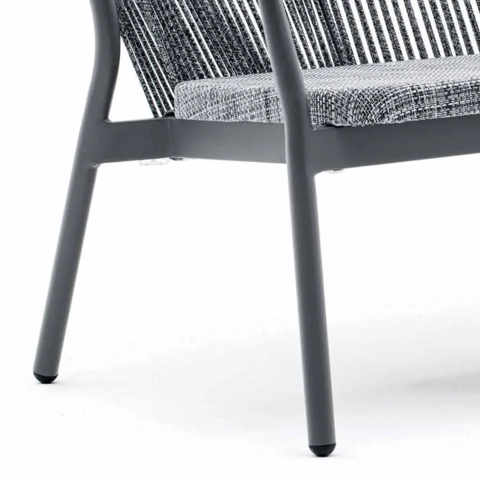 Dwumiejscowa sofa ogrodowa z aluminium i tkaniny - Smart By Varaschin Viadurini