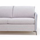 Nowoczesna sofa dwuosobowa dł. 145 cm ekoskóra / tkanina Erica Viadurini