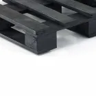 Wyściełana dwuosobowa sofa etniczna w patchworku i drewnie - włóknie Viadurini