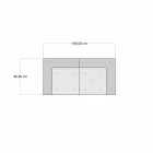 Wyściełana dwuosobowa sofa etniczna w patchworku i drewnie - włóknie Viadurini