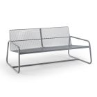 Metalowa sofa do nowoczesnego ogrodu Wysoka jakość Made in Italy - Karol Viadurini