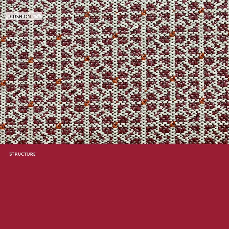 Metalowa sofa do nowoczesnego ogrodu Wysoka jakość Made in Italy - Karol Viadurini