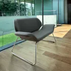 Wykonane we Włoszech kanapa Cesare ze skóry sztucznej czeka kanapa Viadurini