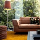 Sofa 3 osobowa tapicerowana z materiału Grilli Joe wykonana we Włoszech Viadurini