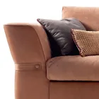 Sofa 3 osobowa tapicerowana z materiału Grilli Joe wykonana we Włoszech Viadurini