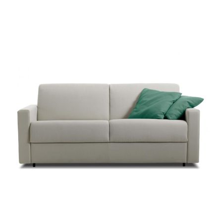 Sofa 2 lub 3 osobowa ze zdejmowanej tkaniny Made in Italy - Geneviev Viadurini