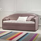 Nowoczesna rozkładana sofa piętrowa z brązowej tkaniny Made in Italy - Pont Viadurini