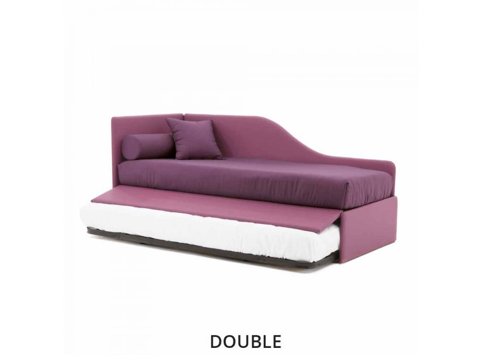 Zaprojektuj rozkładaną sofę ze zdejmowanej skóry ekologicznej Made in Italy - Rallo Viadurini