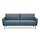 Rozkładana sofa ze skóry syntetycznej Laguna Blue - Palladio Viadurini