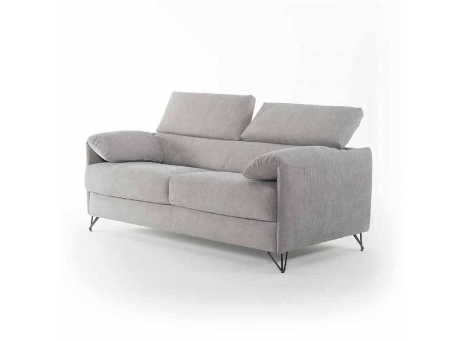 Rozkładana sofa z tkaninami we wzory wykonane we Włoszech Vittorio Viadurini