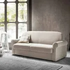 Podwójna sofa rozkładana z designerskiej tkaniny Made in Italy - Anemone Viadurini