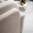 Podwójna sofa rozkładana z designerskiej tkaniny Made in Italy - Anemone Viadurini