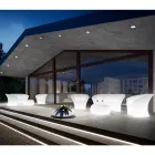 Jasna sofa zewnętrzna z polietylenu ze światłem LED Made in Italy - Conda Viadurini