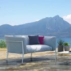 Nowoczesna sofa do zdejmowania na zewnątrz lub do wewnątrz Made in Italy - Carmine Viadurini