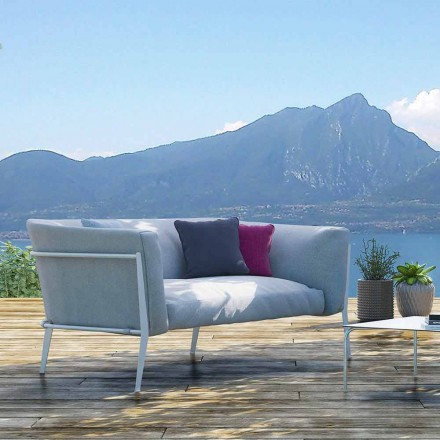 Nowoczesna sofa do zdejmowania na zewnątrz lub do wewnątrz Made in Italy - Carmine Viadurini