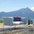 Nowoczesna sofa do zdejmowania na zewnątrz lub do wewnątrz Made in Italy - Carmine