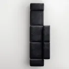 Saphir – Nowoczesna modułowa sofa ze szklanym stelażem, wyprodukowana we Włoszech Viadurini