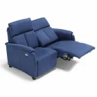 2-osobowa, zmotoryzowana sofa z 1 elektrycznym siedziskiem Gelso, nowoczesny design Viadurini