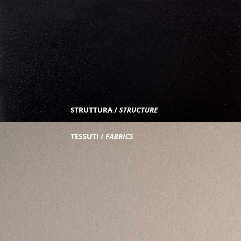 Sofa zewnętrzna ze stali różne rozmiary i poduszki Made in Italy - Arwen Viadurini