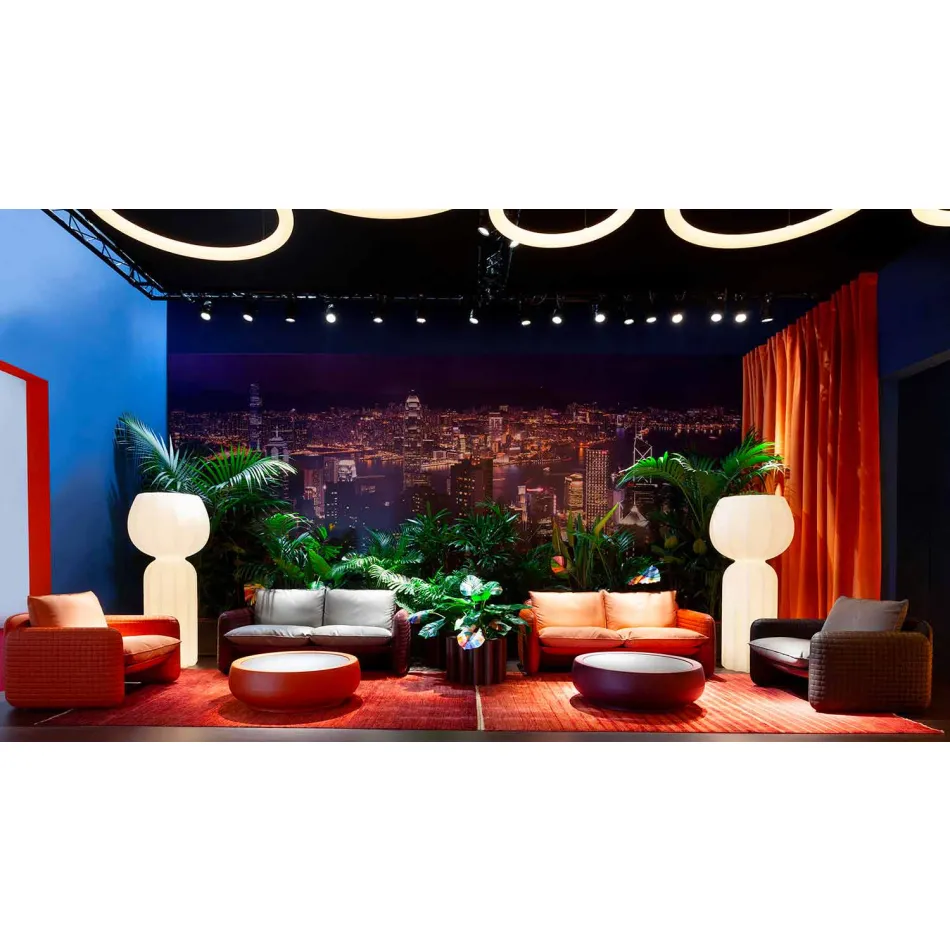 2 osobowa sofa zewnętrzna z tkaniny lub skóry - Mara by Slide Viadurini