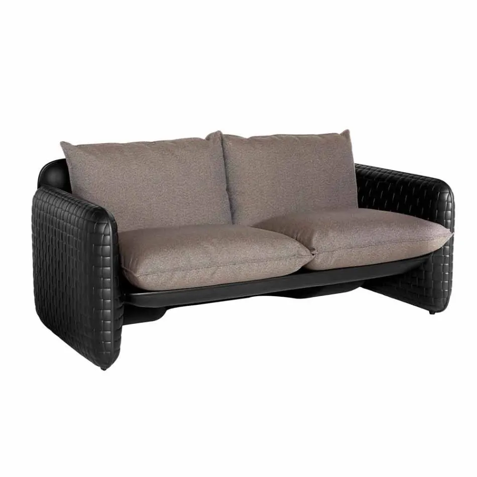 2 osobowa sofa zewnętrzna z tkaniny lub skóry - Mara by Slide Viadurini