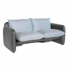2 osobowa sofa zewnętrzna z tkaniny lub skóry - Mara by Slide Viadurini