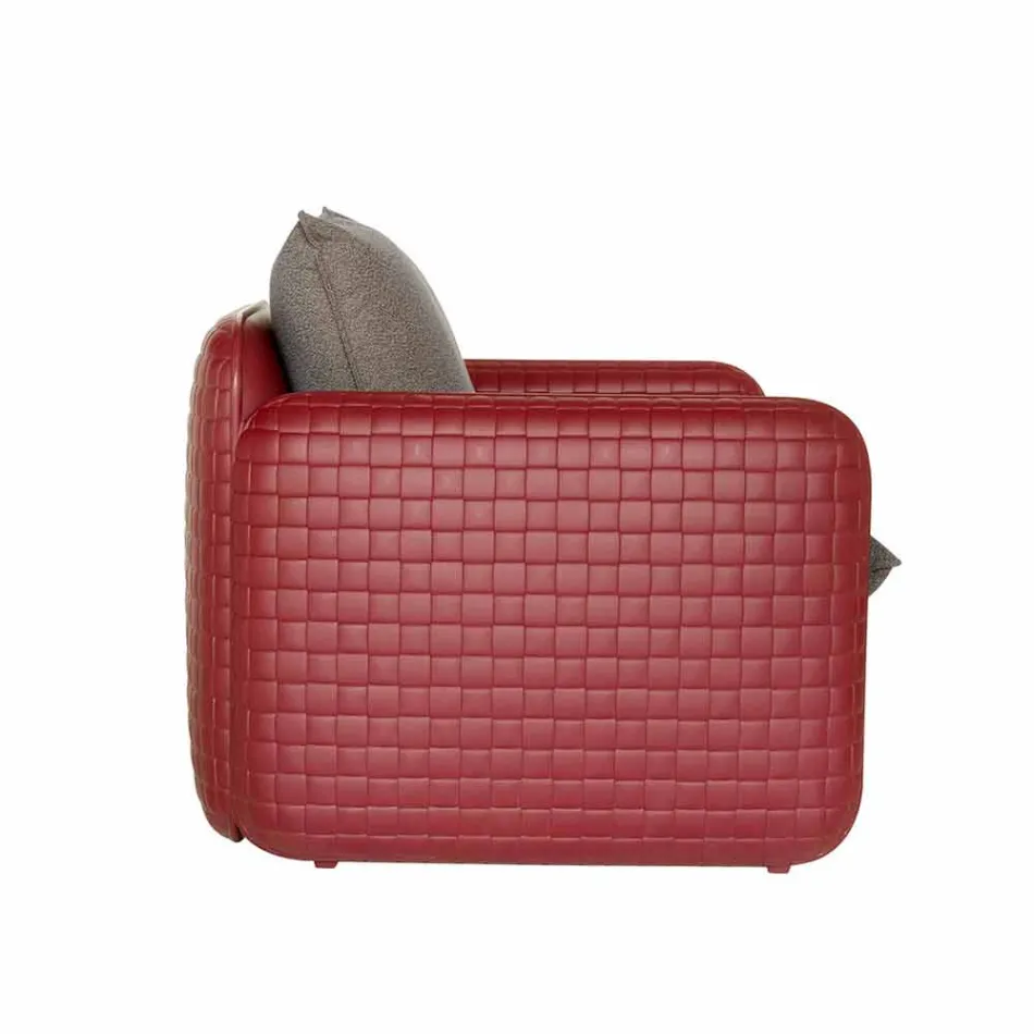 2 osobowa sofa zewnętrzna z tkaniny lub skóry - Mara by Slide Viadurini